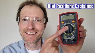 AstroAI Digital Multimeter AM33D – Dial Positions Explained