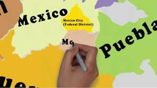 States Map of Mexico 2025 / Mexico States and Capital Map / Mexico Political Map:Series of World Map