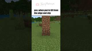 Don’t look down  #minecraft