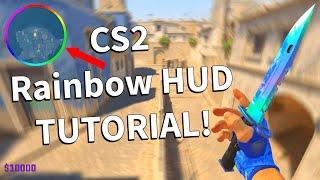 how to get rainbow hud in cs2 (tutorial)