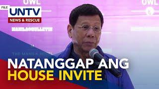 Ex-Pres. Duterte, natanggap na ang imbitasyon ng House Quadcomm para sa EJK probe – PNP