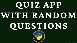 How to build a random quiz app python tkinter