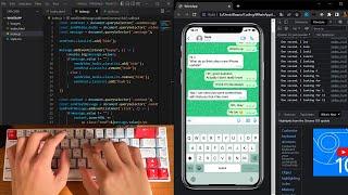 ASMR Programming - Coding IOS (Iphone) WhatsApp Chat - No Talking