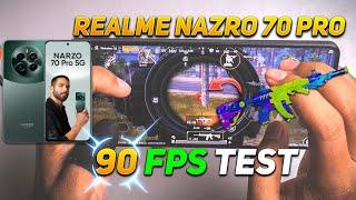 REALME NAZRO 70 PRO 5G BGMI 90 FPS TEST | REALME NAZRO 70 PRO PUBG TEST 90 FPS | DM 7050 