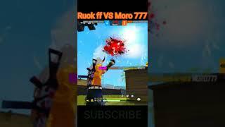 Ruok ff vs Moro 777 || King of Headshot hacker  #shorts #eye94 #ruokff #moro777