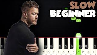 Believer - Imagine Dragons | SLOW BEGINNER PIANO TUTORIAL + SHEET MUSIC by Betacustic