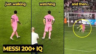 Moment Messi playing football on EASY MODE, he just looks like he's walking casually, but...