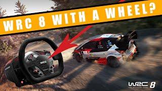 Is WRC 8 any good with a steering wheel? (Thrustmaster TS-XW gameplay) | A Tribe Called Cars