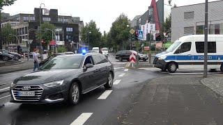 Einsatzfahrten nach polizeilichen Schussabgaben - Polizei + BF Bonn + Hubschrauber - Zusammenschnitt