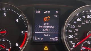 VW Golf Mk7 Error Bend Lighting (AFS)