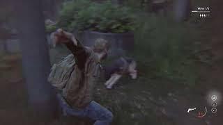 Rare dog takedown animation in TLOU2 remastered (Warning dog lovers)