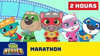  Hero Marathon  Talking Tom Heroes (All Episodes, 2 Hours)