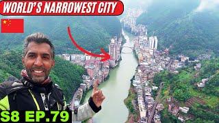 This is World's Narrowest City in China  S8 EP 79 | Pakistan to Japan Motorcycle Tour