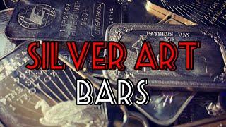 Vintage Silver Art Bars.