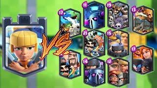 KING + DAGGER DUCHESS TOWER VS ALL TEAMS - Clash Royale Team Battle