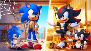 SONIC & SHADOW Brewing Cute Baby BUT RICH VS POOR?!| Funny Story | Sonic The Hedgehog 3 Animation