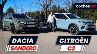 Citroën C3 - Dacia Sandero | Cheap Car Comparison / Test / Review in Spanish | coches.net