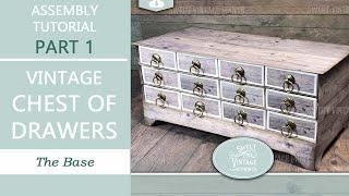 Vintage Chest of Drawers - Tutorial PART 1 | Junk Journal Printables Sweet Vintage Prints