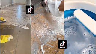 Satisfying Floor Cleaning ASMR Tiktok Compilation | Bubbles Asmr