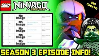 NEW SEASON 3 EPISODE INFO! Real Titles FINALLY!  Ninjago Dragons Rising Season 3 News!