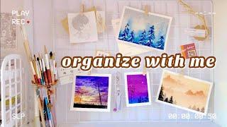  organizing (things, thoughts and feelings)~