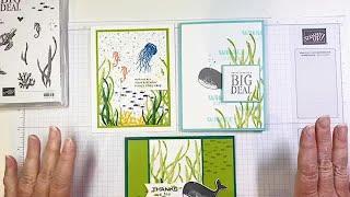 Three Quick, Easy and Adorable Cards with the Whale Done Stamp Set by Stampin' Up!