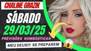 Vidente CHALINE GRAZIK Previsão 29/03/25 Várias Previsões #chalinegrazik #previsões #visões #vidente