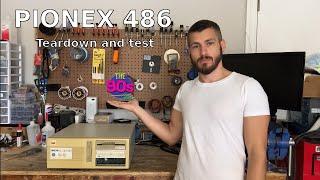 Pionex 486: Computer from the early '90s. Teardown and test!