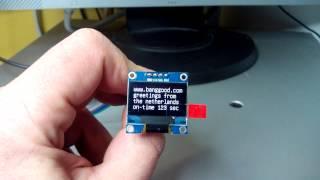 Banggood I2C OLED display module with Arduino Nano