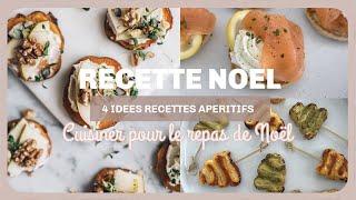 RECETTE DE NOEL | 4 idées simple rapide d'apéritifs, amuse bouche | petit budget & Meal Prep