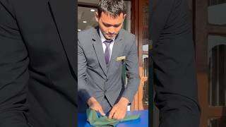 #napkinfolding #foodandbeverageservice #hotelmanagment #prabeshkhanal #viralshort #trainer