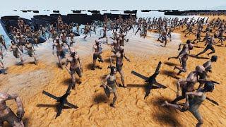 13 Million Zombies Charge D-DAY Beach Defenses!? - Ultimate Epic Battle Simulator 2 UEBS 2