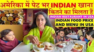 दाल -भात रोटी PRICE in अमेरिका|Pet bhar Indian Food in America| Indian Food Price In USA|USA vlogger