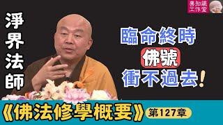 淨界法師：平常念佛很好，爲什麽到臨命終時佛號衝不過去？ | 《佛法修學概要》 127