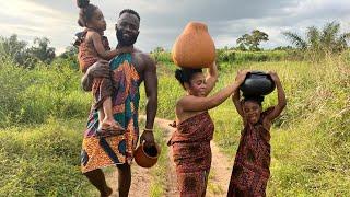 African Village Life || A typical Day living and cooking in the Village TRADITIONALLY || west africa