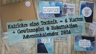 Gewinnspiel + Rabattaktion + 1 Technik = 4 Karten - und das alles von und mit @kulricke1