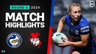 NRLW 2024 | Eels v Dragons | Match Highlights