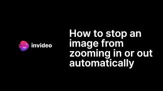 How to stop an image from zooming in or out automatically