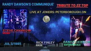 RANDY DAWSON'S COMMUNIQUE' - TRIBUTE TO ZZ TOP LIVE IN PETERBORO CANADA 1985 - STEVE CHARKOW - DRUMS