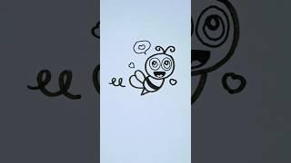 How to draw bee easy  drawing #drawing #art #drawingtutorials (559)