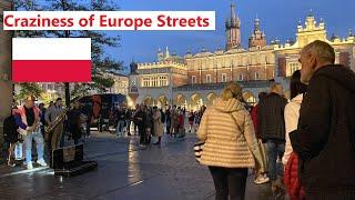 Craziness of Europe Streets  |  Street Music  |  Krakow, Poland #streetmusic #krakow #poland