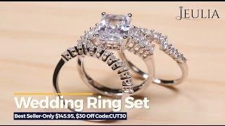 Jeulia wedding rings sets show - Jeulia Jewelry