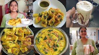 kaisa किरायेदार chahiye New Hand Blender Tips & Tricks +Breakfast moongdal dhokla cold coffee