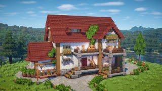 Minecraft | How to Build a Large House + Interior  | Tutorial