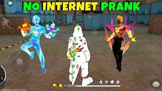 2D DINO No Internet Prank  999+ Prank With New Dino Bundle in LONE WOLF  Garena Free Fire 