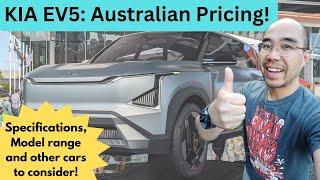 Kia EV5 Australian pricing! Range, tech, inclusions, model comparison, and EV + Hybrid competition!