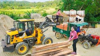 Use Trucks To Transport Wood, Bricks And Cement To Phan Vang's Farm. Daily Farm