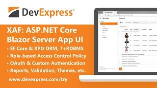 Blazor Web Apps with ASP.NET Core, C# and DevExpress XAF (Cross-Platform .NET App UI)