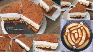 Banoffee pie recipe วิธีทำบานอฟฟี่พาย (No bake)