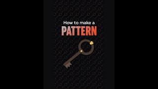 How to make a pattern in Adobe Illustrator in one click